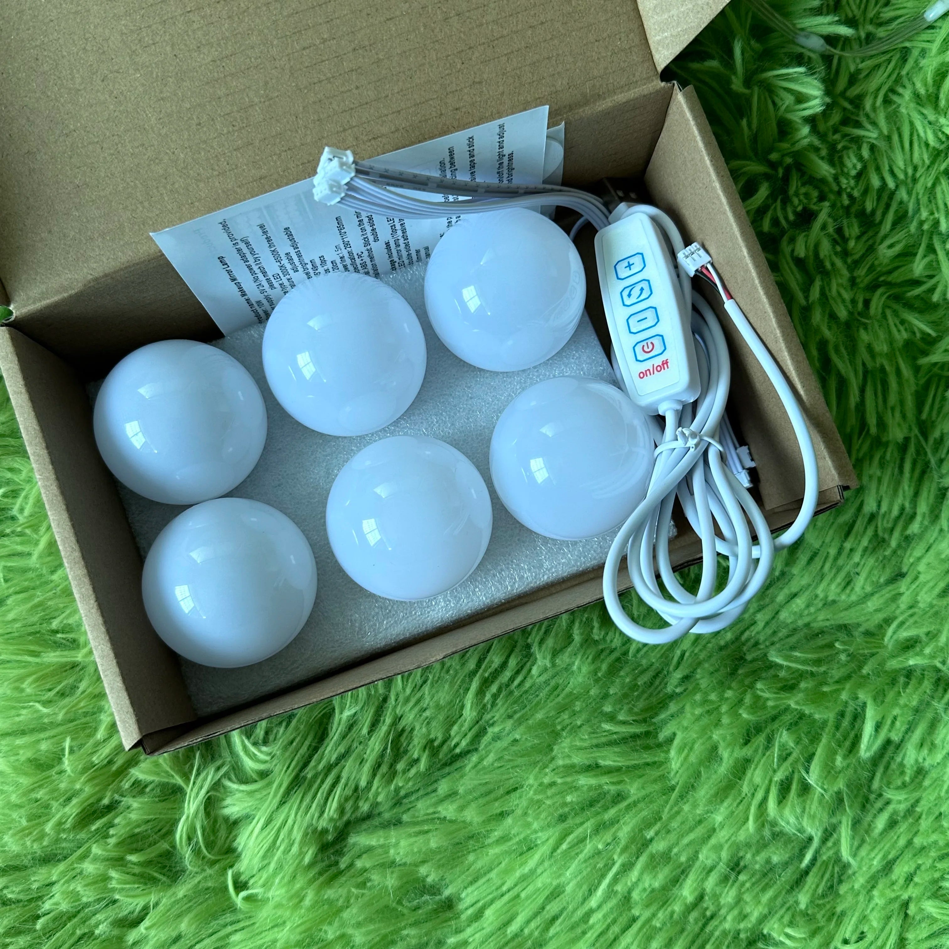 Make Up Mirror Vanity Light 10 Dimmable Bulb Adjustable Color Brightness Light Stick On For Makeup Table Dressing